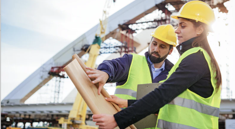 Engineers at work.